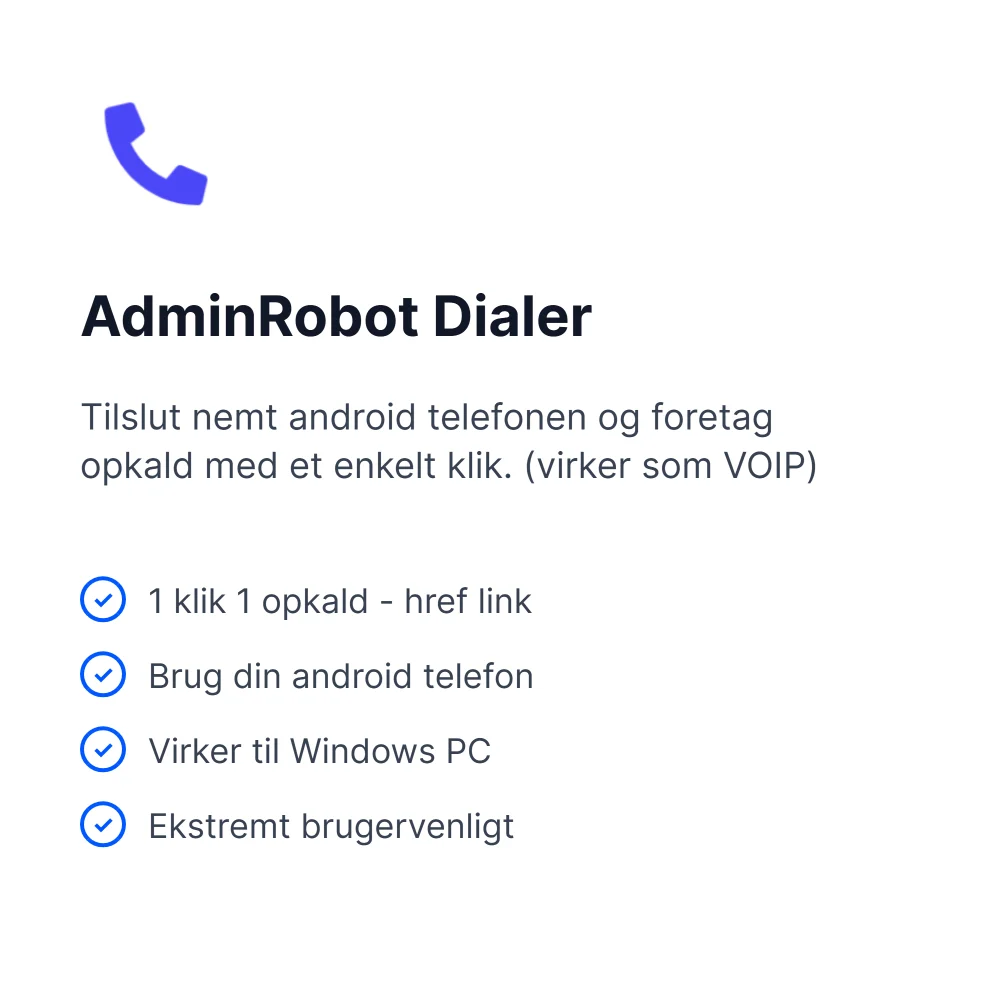 Windows Android dialer